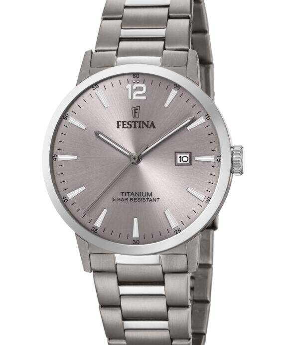 FESTINA HERRE UR TITAN MED LÆNKE GRÅ SKIVE - F20435/2