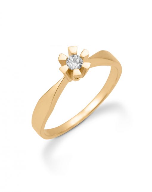 ETERNITY 14 KARAT GULD RING MED BRILLIANT 0,05 CT WPI - 14649905-34