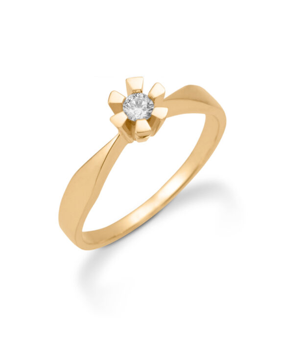 ETERNITY 14 KARAT GULD RING BRILLANT 0,15 CT WPI - 14649915-34