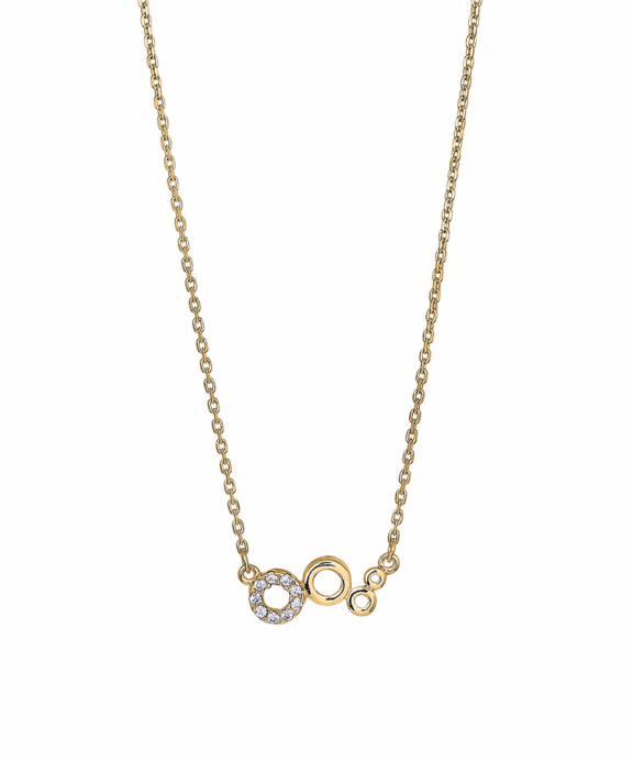 JOANLI NOR SØLV FORGYLDT KÆDE MED VEDHÆNG