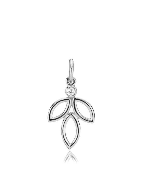 IZABEL CAMILLE VEDHÆNG SØLV BLOSSOM M/SYNTETISK ZIRKONIA