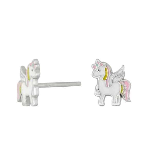 NORDAHL KIDS BØRNE ØRERINGE SØLV ENHJØRNING - 30256990900