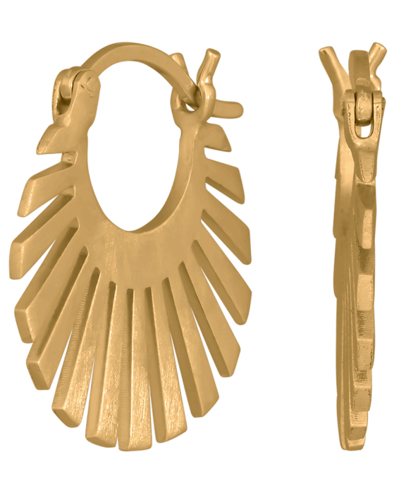 JOANLI NOR SØLV FORGYLDT ØRERINGE 20 MM - 325 706-3