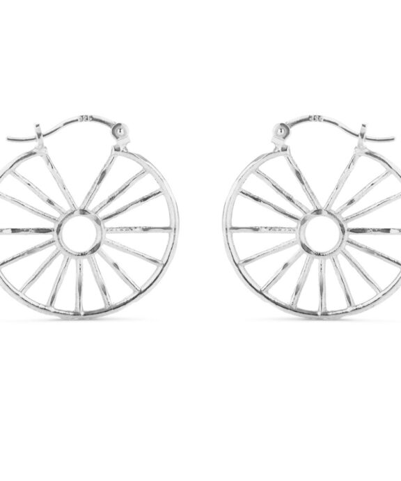 SUSANNE FRIIS BJØRNER SØLVØREHÆNGER OPDELT CIRKEL