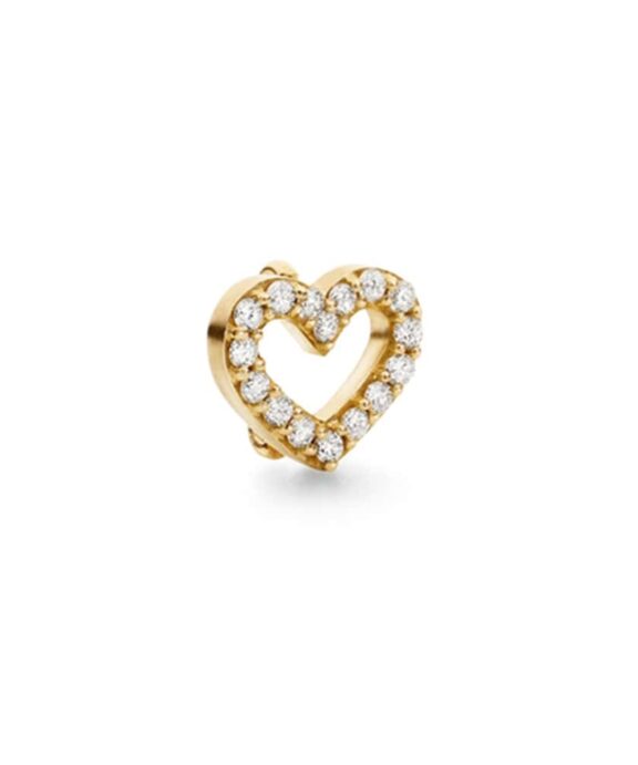OLE LYNGGAARD SWEET SPOT CHARM HJERTE 18 KARAT GULD MED BRILLANTER - A2704-402