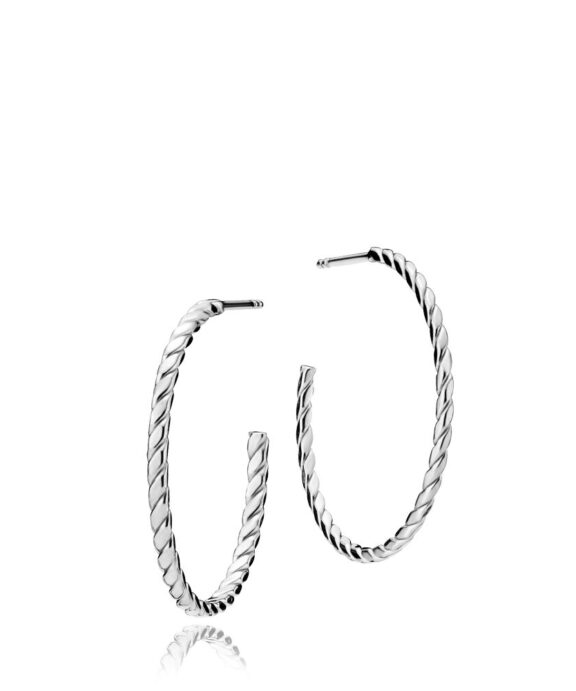 SISTIE CREOL LARGE SILVER HALO