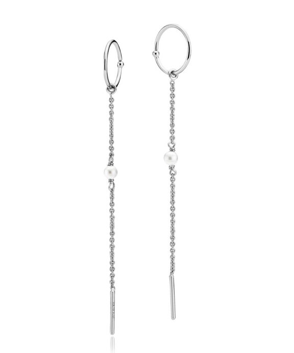 SISTIE CREOLE RHODIUM SILVER FRESHWATER PEARL- YOUNGONE