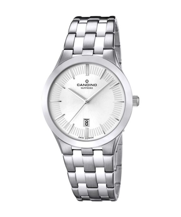 CANDINO SWISS MADE DAME UR STÅL SAFIR GLAS MED LÆNKE - C4543/1