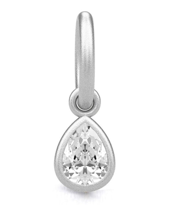 JULIE SANDLAU FINESSE VEDHÆNG SØLV MED SYNTETISK ZIRKONIA - PD67RHCZ