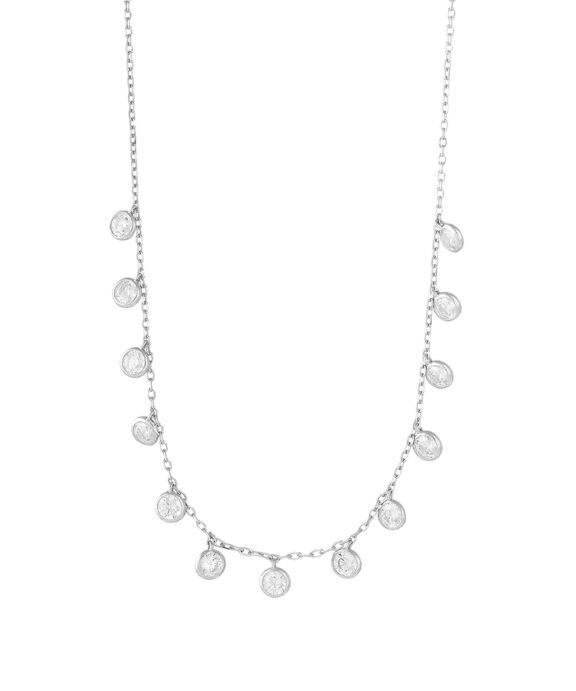 JOANLI NOR SØLV HALSKÆDE RHODINERET FANNYNOR 5 MM 42+3 CM