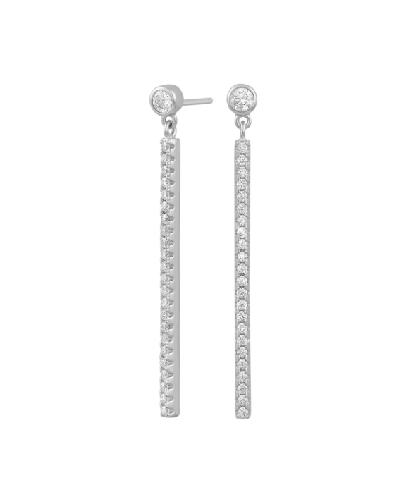 JOANLI NOR RHODINERET SØLV ØREHÆNGERE 44 MM