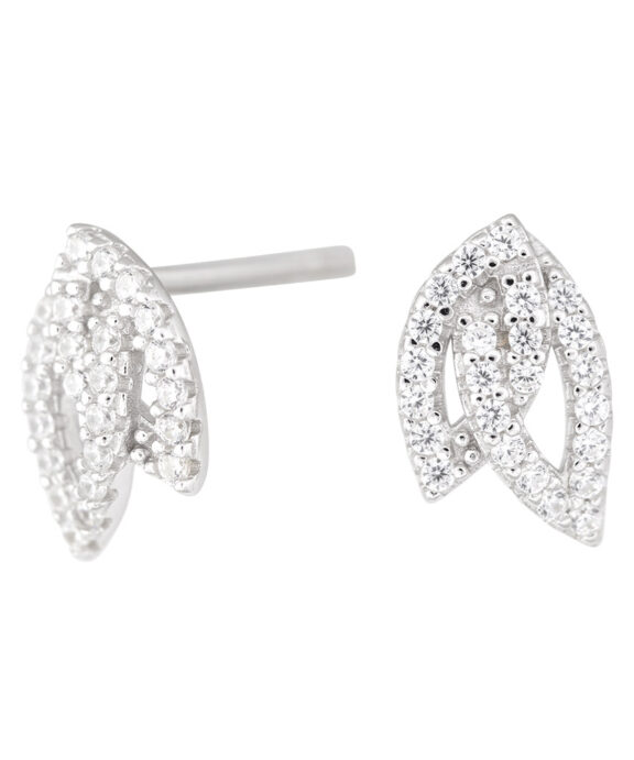 JOANLI NOR SØLV ØRERINGE STIK DORITANOR MED SYNTETISKE ZIRKONER