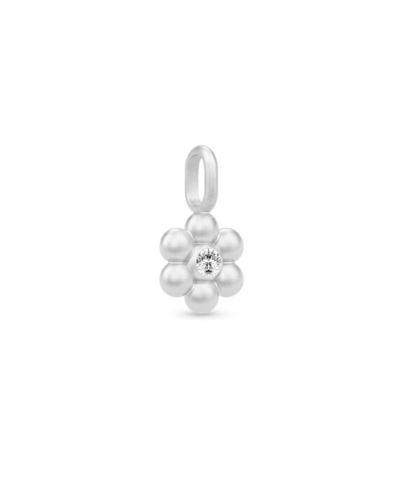 JULIE SANDLAU BLOOM PENDANT SILVER RHODIUM - PD201RHCZ