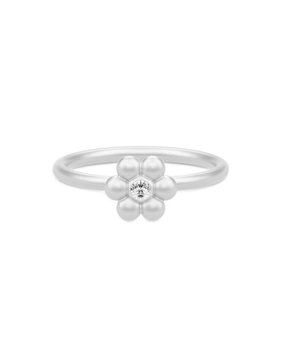 JULIE SANDLAU BLOOM RING RHODIUM - RI281RHCZ