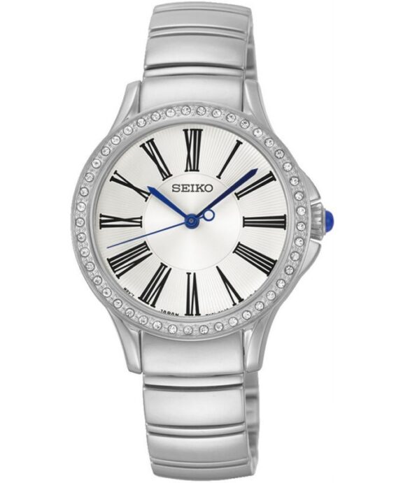 SEIKO DAME UR STÅL MED LÆNKE OG ROMERTAL