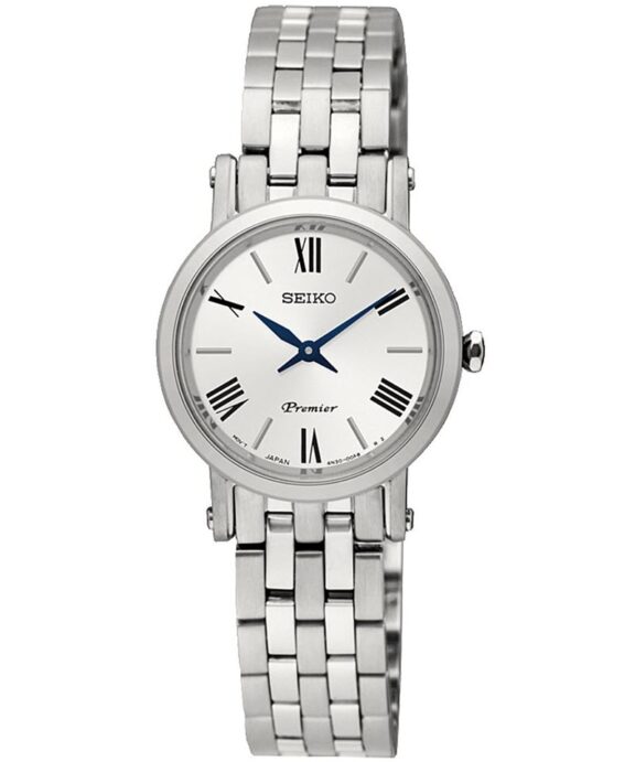 SEIKO PREMIER DAME UR STÅL LÆNKE MED LYS SKIVE