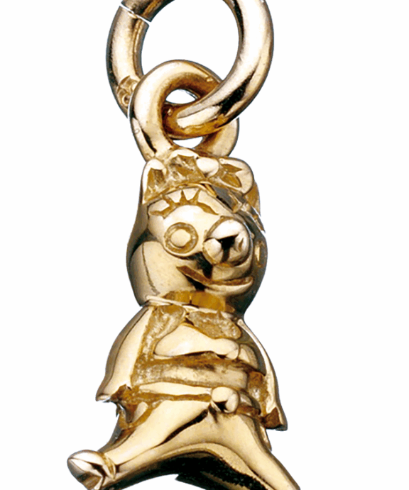 SCROUPLES 8 KARAT GULD VEDHÆNG CHARMS MED KLOVN - 260713