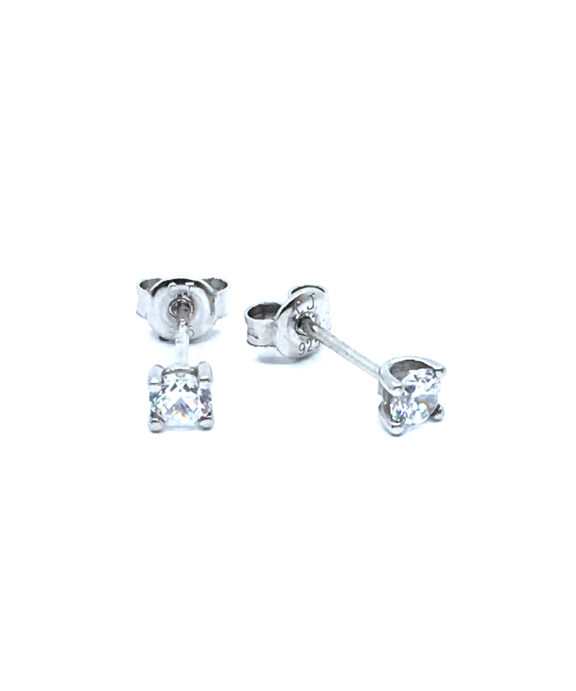 CHRISTOFFERSEN JEWELLERY ØRERINGE STIK MED ZIRKONIA 4 MM - 3010407