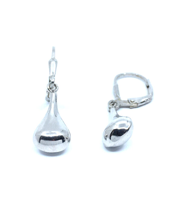 CHRISTOFFERSEN JEWELLERY ØRERINGE HÆNGER SØLV DRÅBE UDEN STEN - 3210302