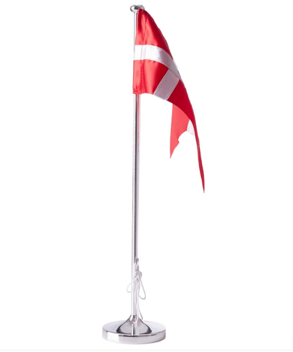 BORDFLAG FORKROMET MED BLANK FOD 38,5 CM