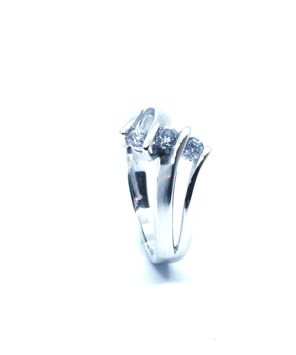 CHRISTOFFERSEN JEWELLERY SØLV RING MED TRE STEN - 5070509