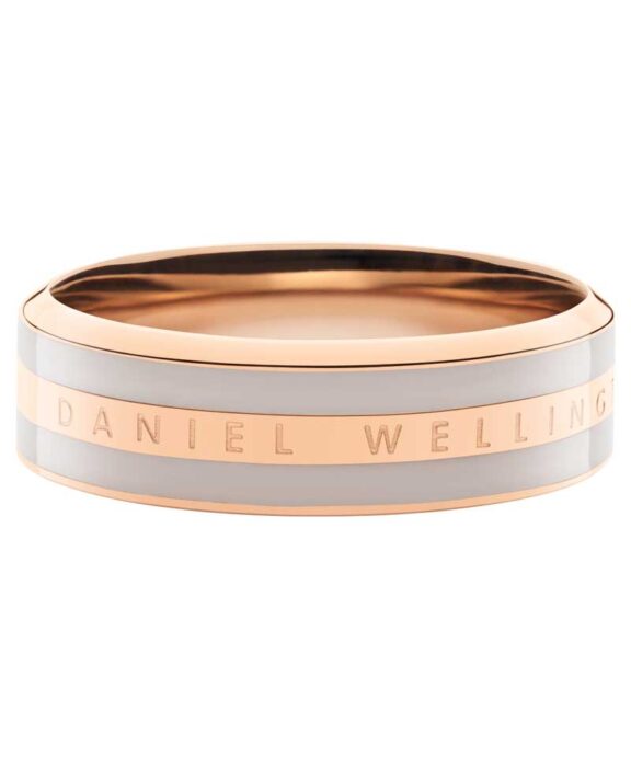 DANIEL WELLINGTON STÅL RING ØRKEN SAND ROSE FORGYLDT STØRRELSE 56 - DW00400057