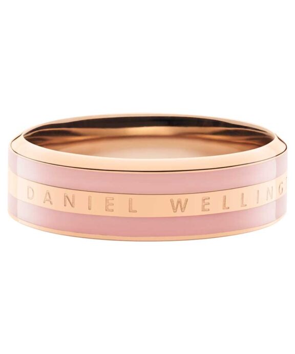 DANIEL WELLINGTON STÅL RING STØVET ROSE STØRRELSE 58 - DW00400065