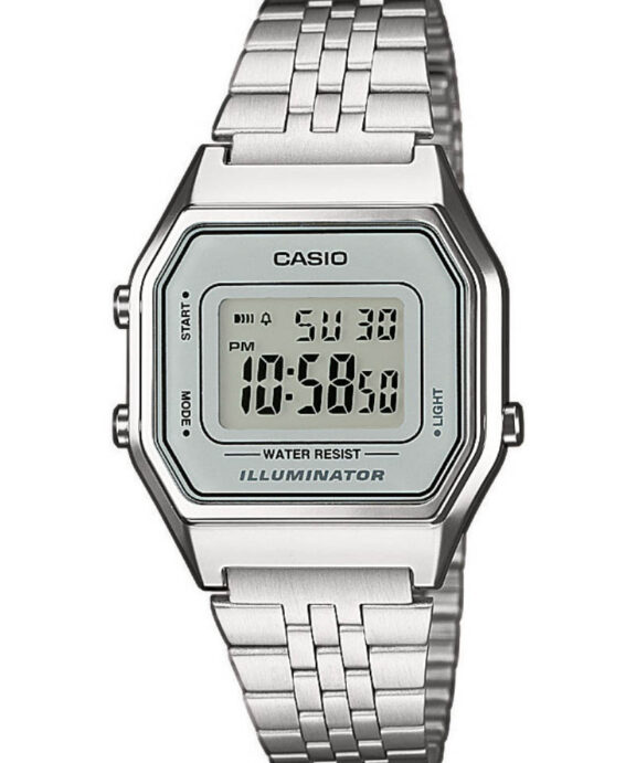 CASIO HERRE UR RETRO STÅL MED SØLV SKIVE