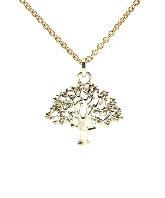 CHRISTOFFERSEN JEWELLERY VEDHÆNG LIVETSTRÆ 14 KARAT GULD 19X18 MM - LIVETSTRÆ2