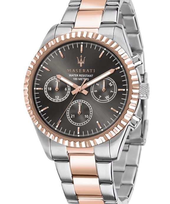 MASERATI COMPETIZIONE STÅL OG ROSA LÆNKE OG MØRK SKIVE - R8853100020