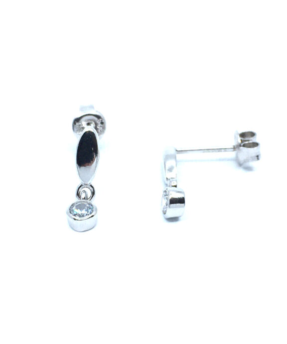 CHRISTOFFERSEN JEWELLERY ØRERINGE SØLV MED ZIRKONIA - W3061370