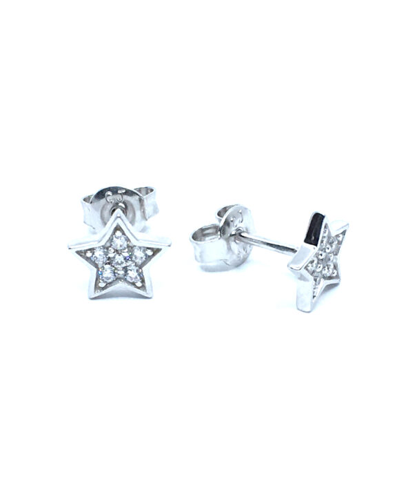 CHRISTOFFERSEN JEWELLERY ØRERINGE STJERNE MED STEN - W3063901