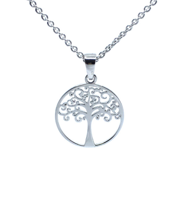 CHRISTOFFERSEN JEWELLERY VEDHÆNG LIVETSTRÆ 16 MM MED KÆDE 45 CM - 4011546