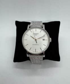 TISSOT HERRE UR EVERYTIME SØLV SKIVE AUTOMATIK MED LÆNKE