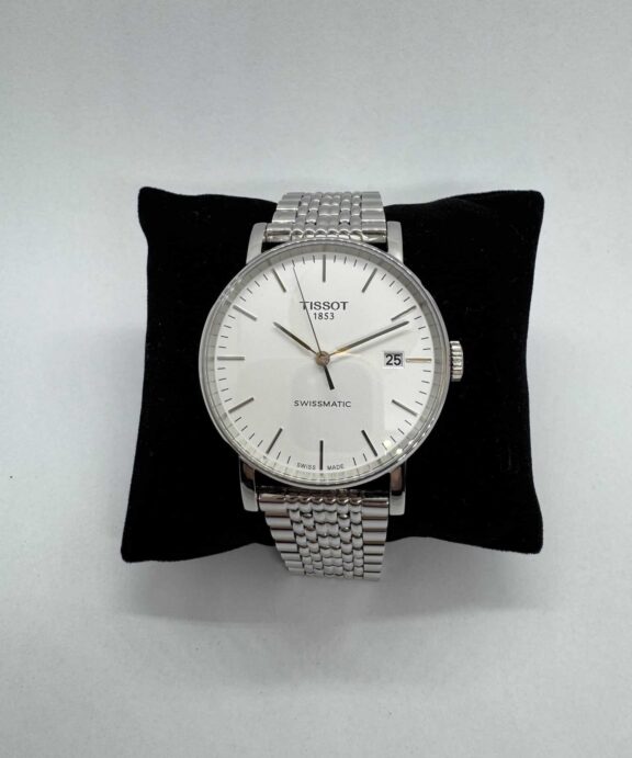 TISSOT HERRE UR EVERYTIME SØLV SKIVE AUTOMATIK MED LÆNKE