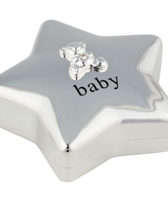 FORSØLVET SPAREBØSSE STJERNE MED BAMSE