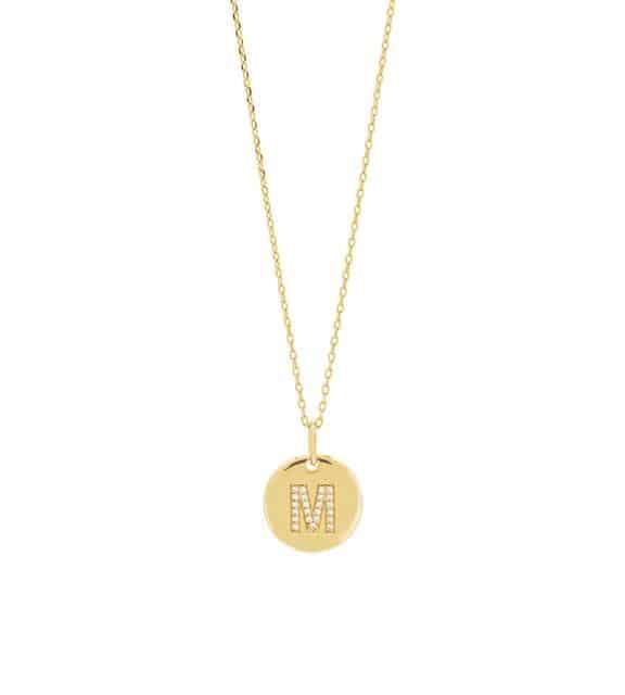 JOANLI NOR SØLV FORGYLDT HALSKÆDE ELLANOR MED PLADE M - 2045899590M