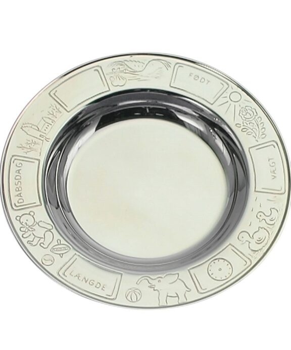 NORDAHL TALLERKEN DÅB PLET MED DATO VÆGT - 90025786037