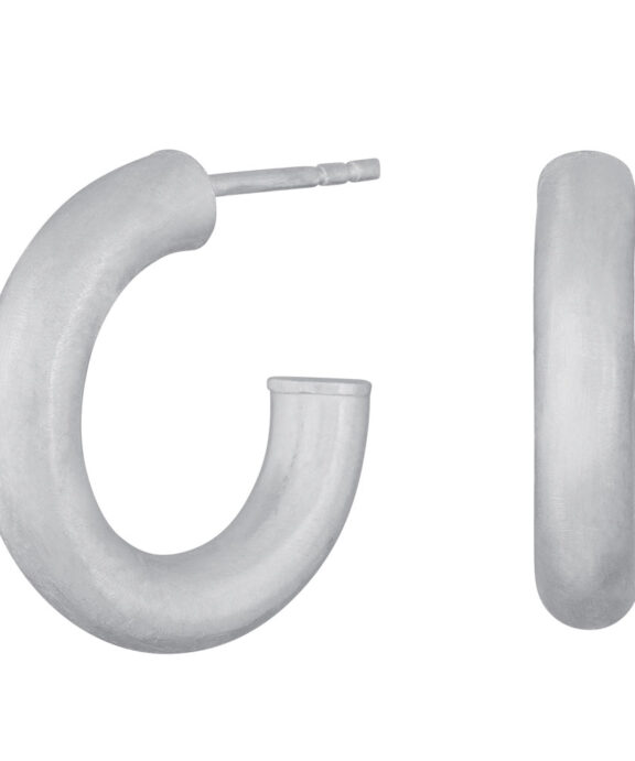 ØRERINGE STIK SØLV HALV CREOL 20 MM