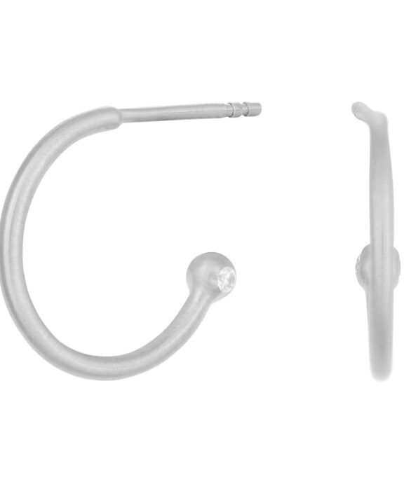 SØLV ØRERINGE CREOLER 15 MM