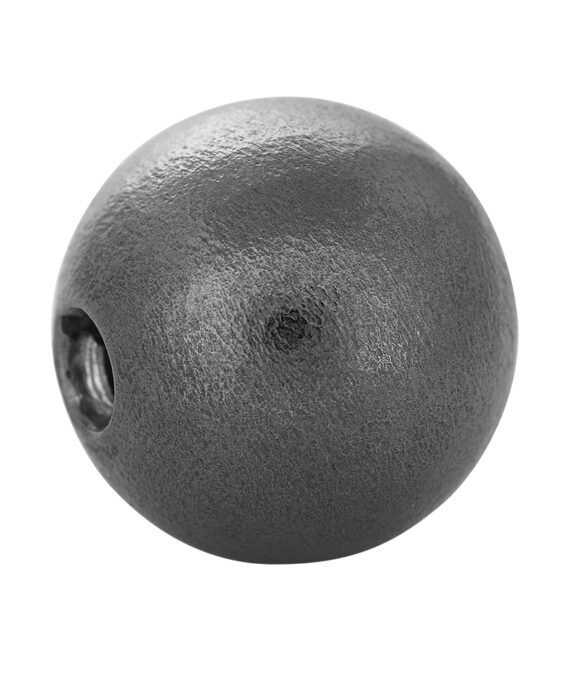 SHAPE SORT SØLV LÅS MAT KUGLE 18 MM