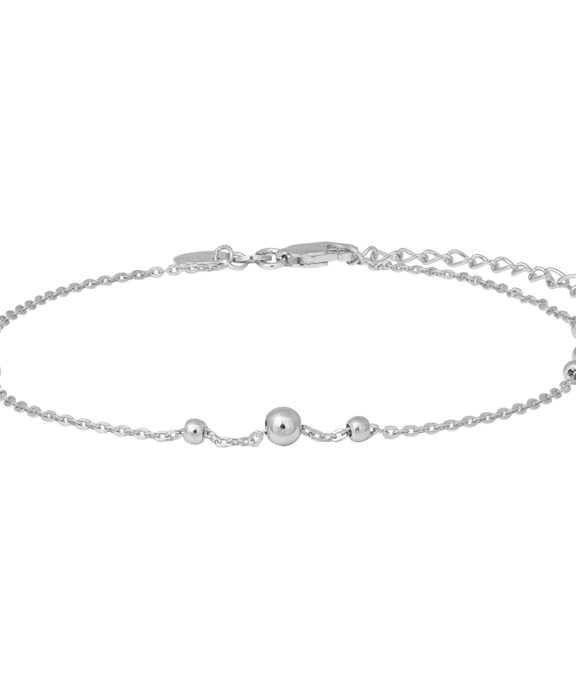 SØLV ANKELKÆDE 23+4 CM