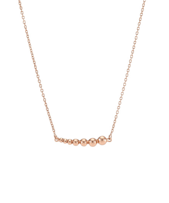 NORDAHL ROSA FORGYLDT KÆDE BEADS 21 MM