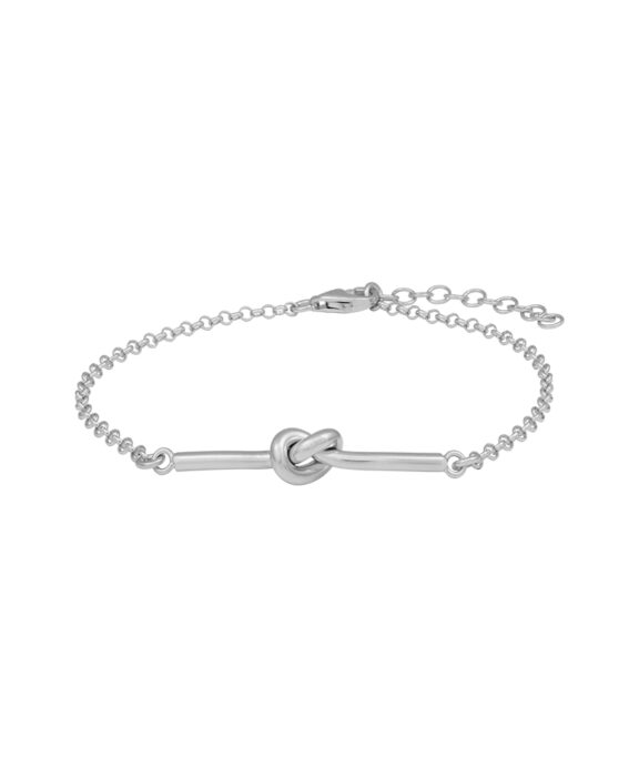 SIERSBØL ARMBÅND SØLV KNUDE 17+2 CM