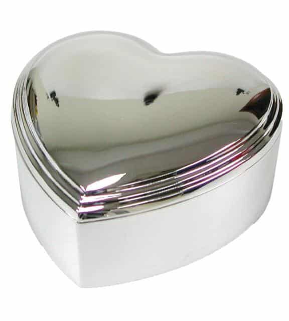 NORDAHL FORKROMET SMYKKESKRIN HJERTE 10X10 CM - 97015484471