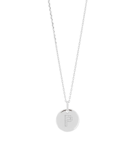 JOANLI NOR HALSKÆDE SØLV BOGSTAV P ELLANOR MED ZIRKONIA - 2045899090F