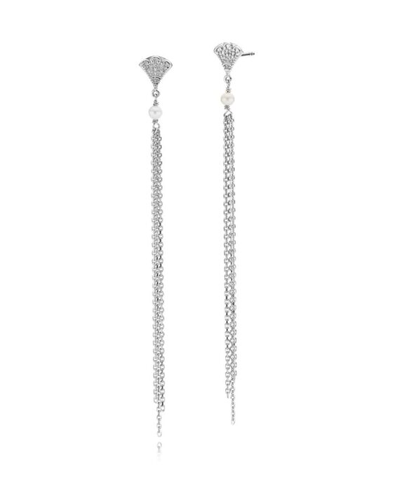 IZABEL CAMILLE ØRERINGE SØLV BOHEMIAN - A1686SWSWHITE