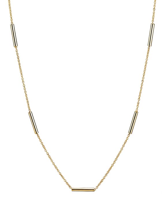 LUND COPENHAGEN HALSKÆDE COLLIE 8 KARAT GULD STAV 42 CM