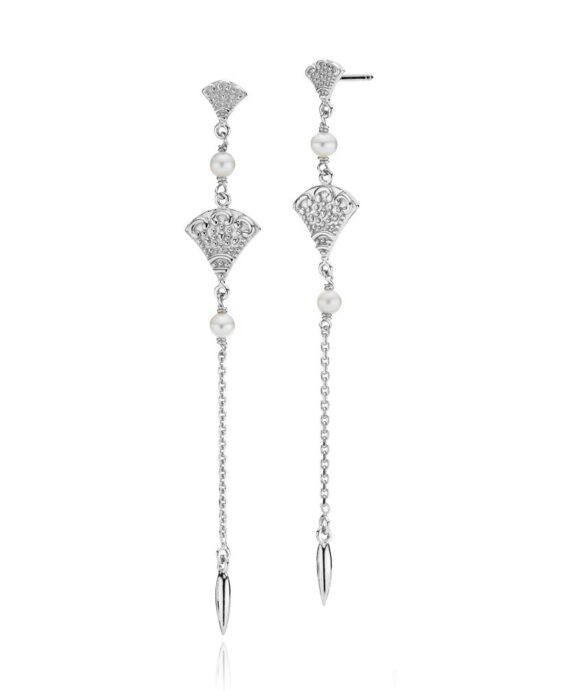 IZABEL CAMILLE ØRERINGE SØLV BOHEMIAN - A1687SWSWHITE