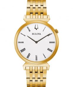 BULOVA REGATTA UR HERRE GULD FARVET 38 MM - 97A153